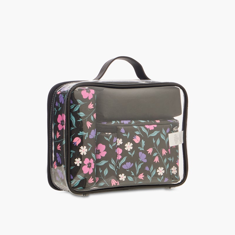 LIFESTYLE Floral Print 4-Piece Cosmetic Bag Set for Women - Image 3